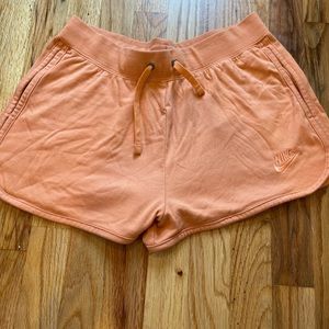 orange nike shorts